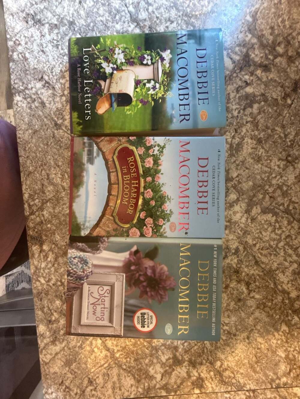 Debbie Macomber Hardcover Book Lot of 3: Love Letters, Rose Harbor in Bloom, and